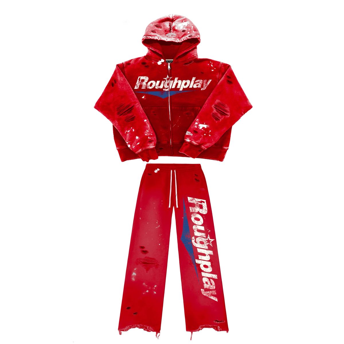 Roughplay Sweatsuit Red/Blue