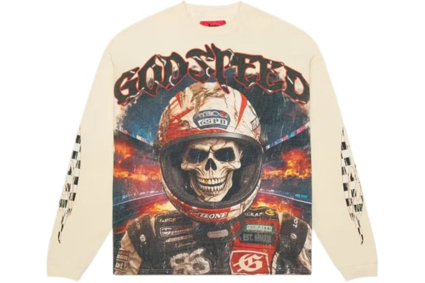 Godspeed Racer Goldie L/S T-shirt Bone