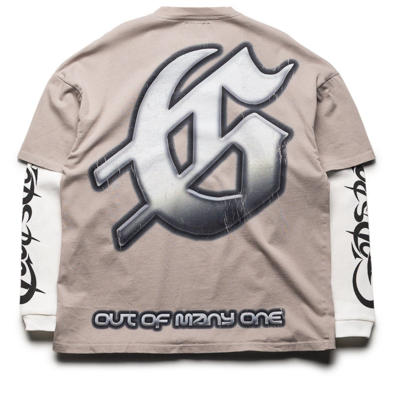 Godspeed Sunken Liberty 2 Layered T-Shirt Stone Grey