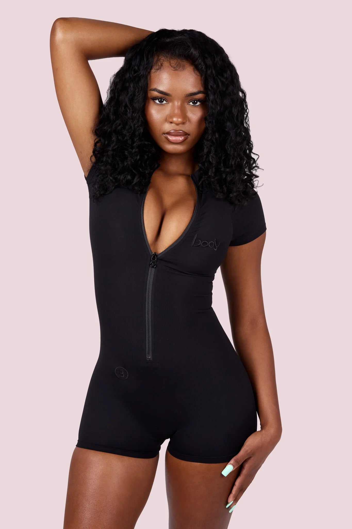 Body By Raven Tracy Basics Romper Black