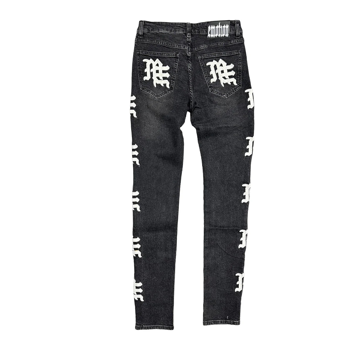 Mixed Emotion Monogram Denim Black Wash