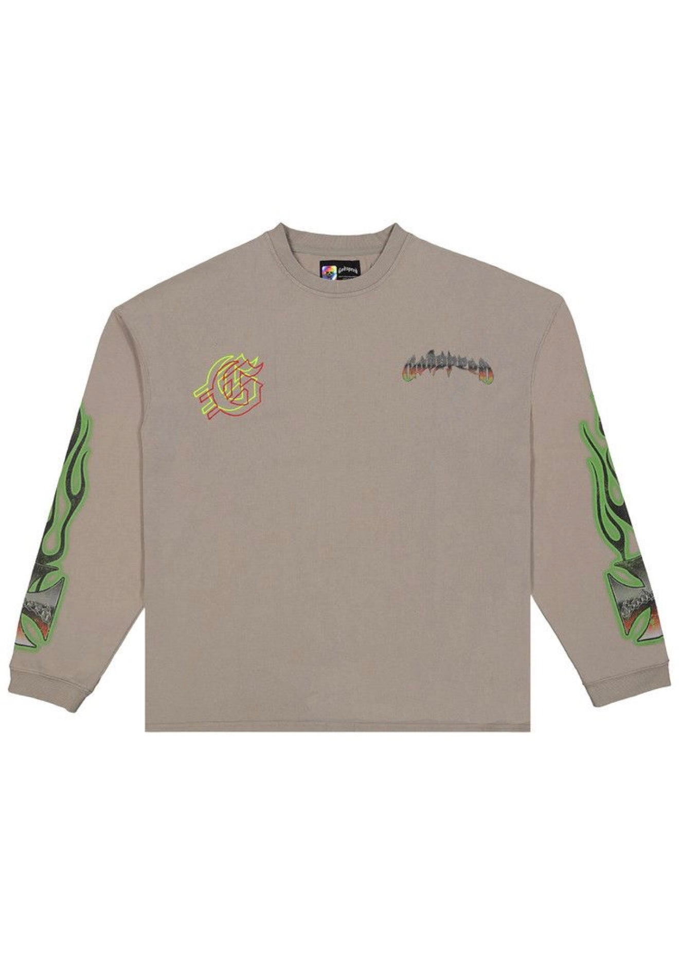 Godspeed Biker Nation L/S T-shirt Stone Grey