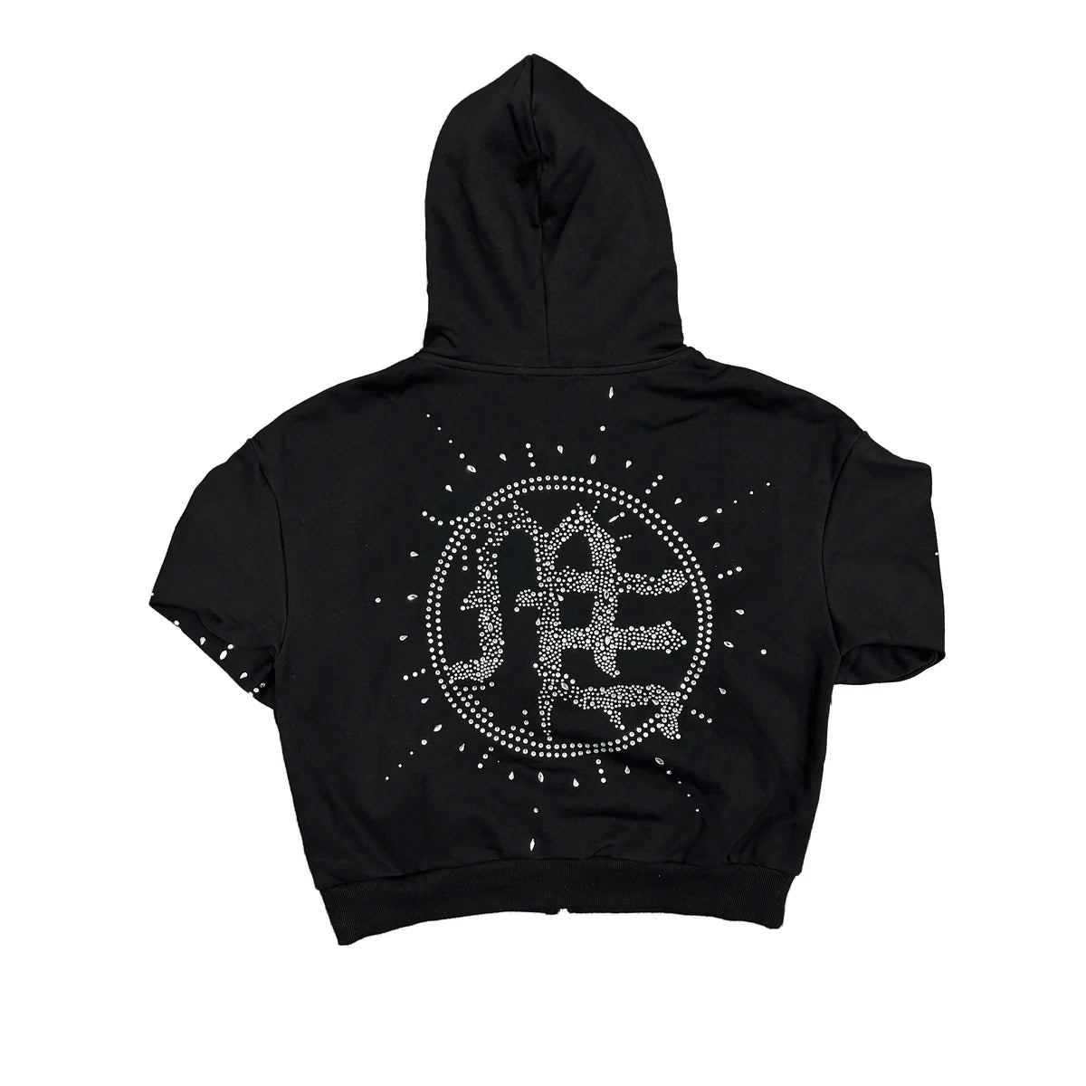 Mixed Emotion Black Eclipse Rhinestone Hoodie