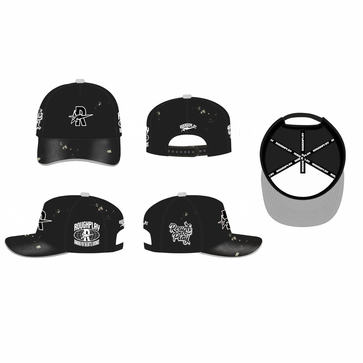 Roughplay Vintage Snapback Black