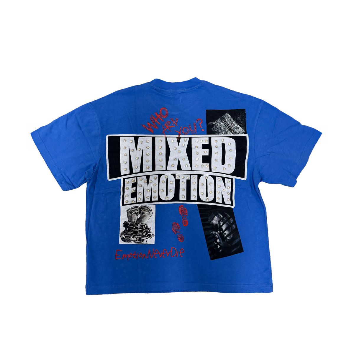 Mixed Emotion Blue Lost Identity Tee