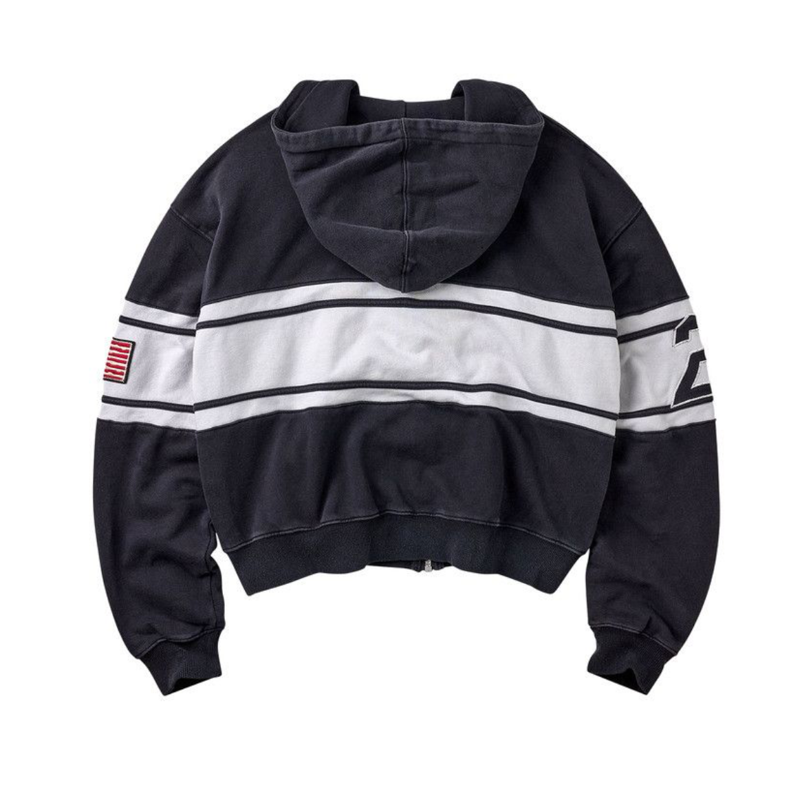 Vale Forever Black Cursive Zip Up Hoodie