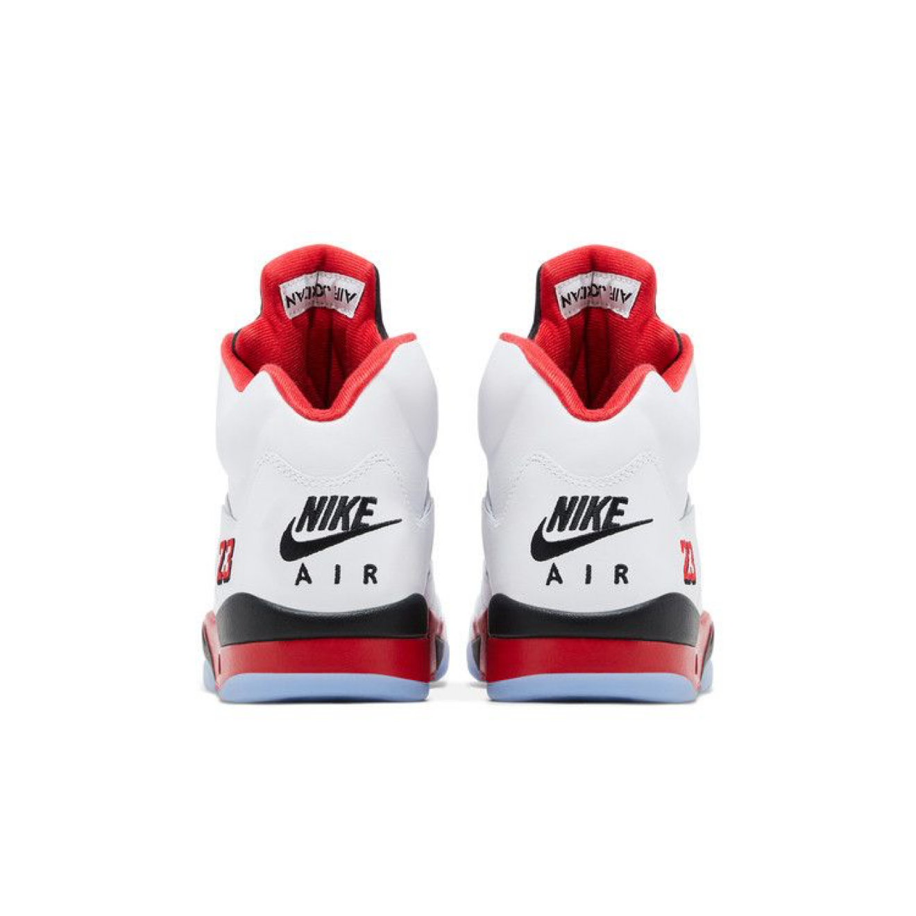 Jordan 5 Fire Red Black Tongue