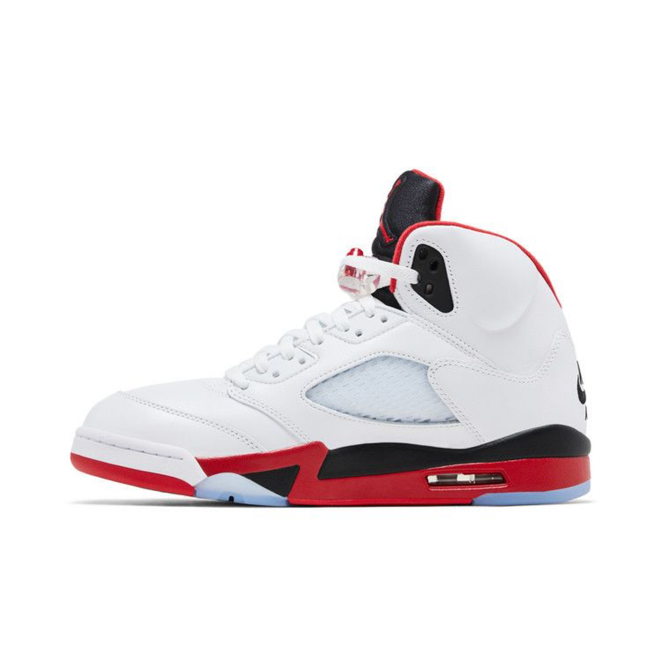 Jordan 5 Fire Red Black Tongue