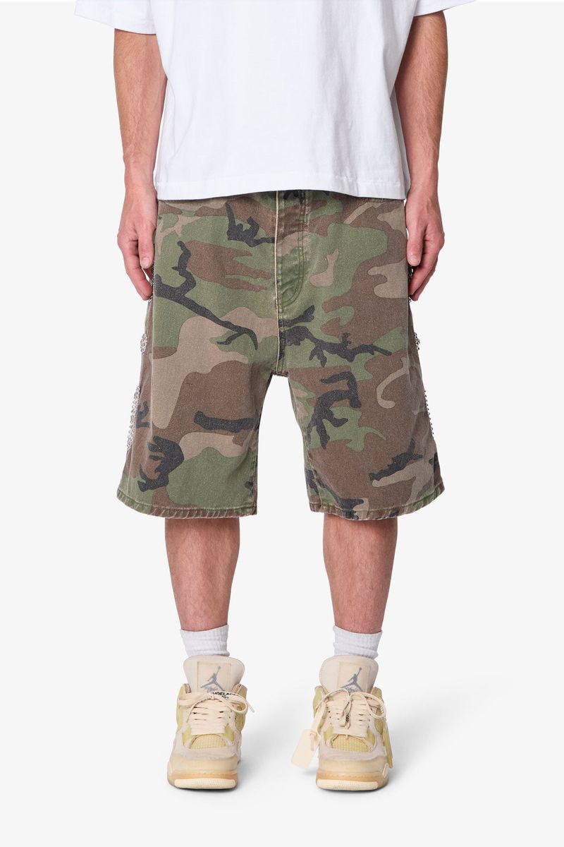 MNML Baggy Mojave Canvas Shorts Camo