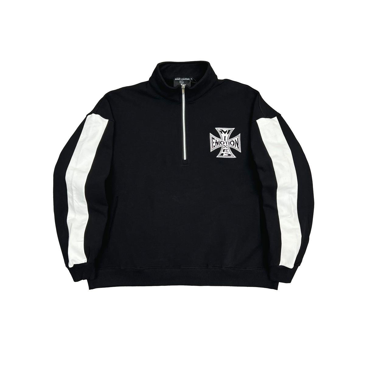 Mixed Emotion Black Quarter Hoodie