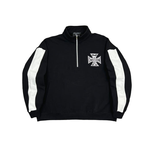 Mixed Emotion Black Quarter Hoodie