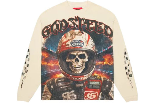 Godspeed Racer Goldie L/S T-shirt Bone