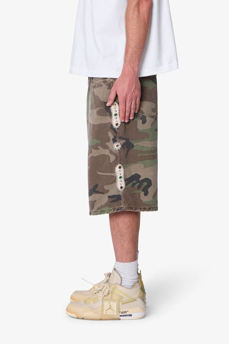 MNML Baggy Mojave Canvas Shorts Camo