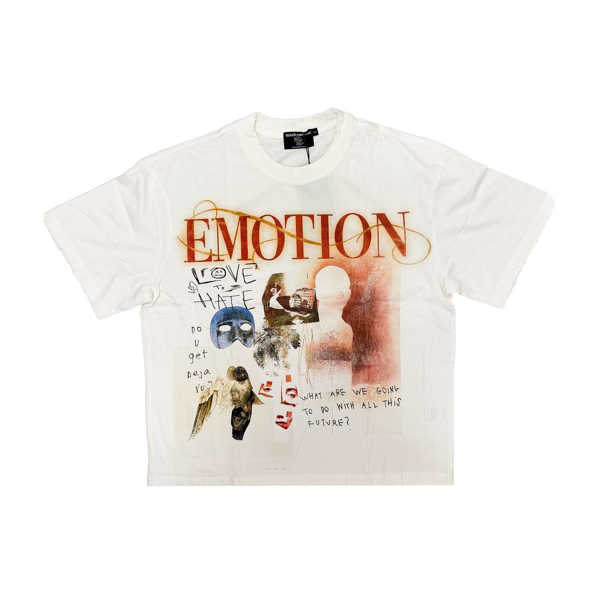 Mixed Emotion White Deja Vu Tee