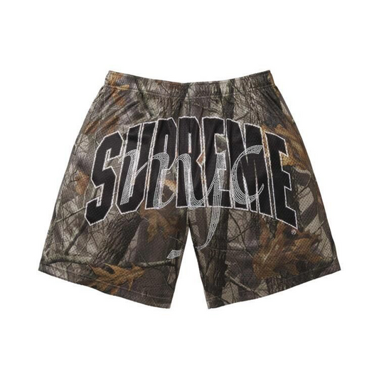 Supreme Rhinestone Mesh Short Realtree Camo
