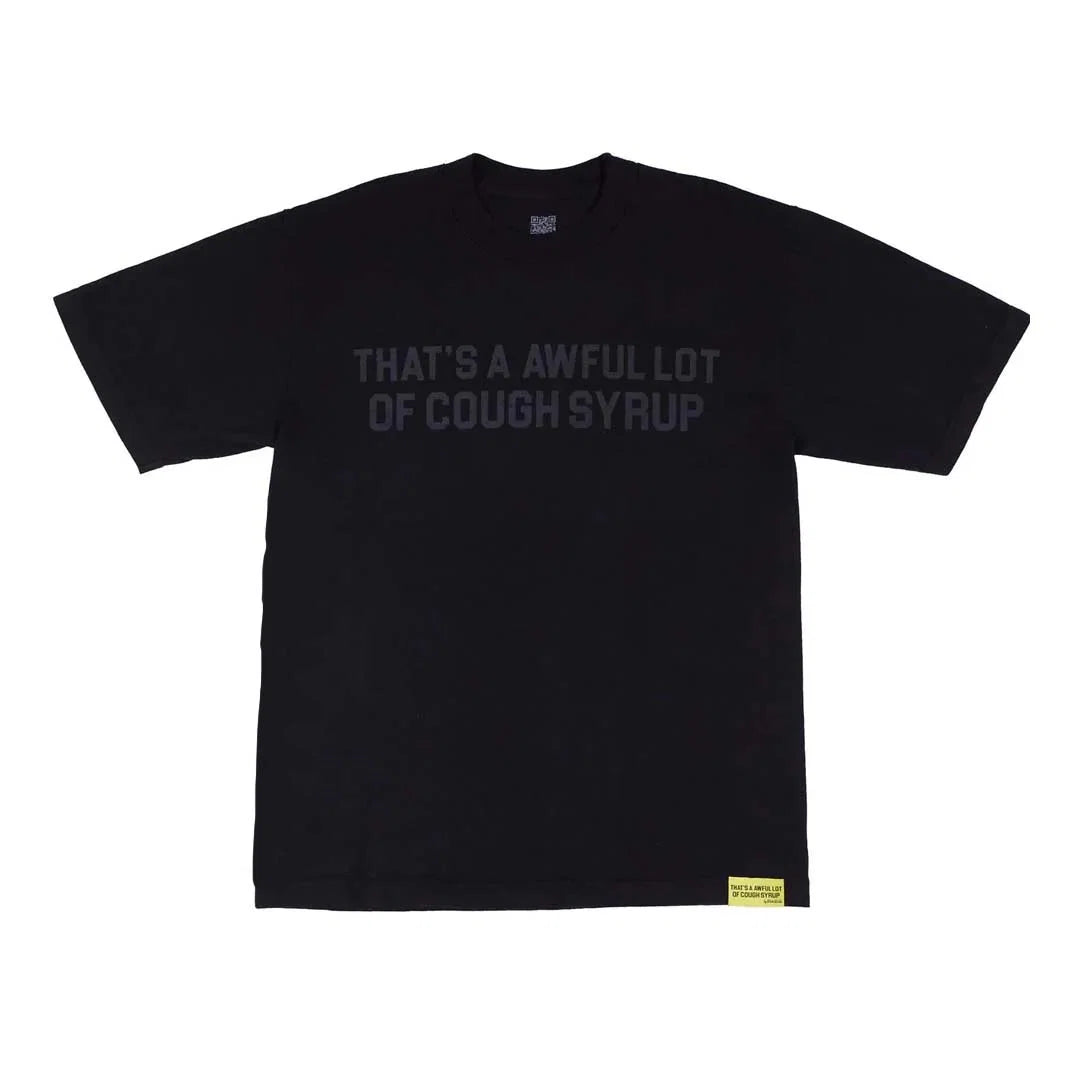 ALOCS Black Tonal Spell Out Tee