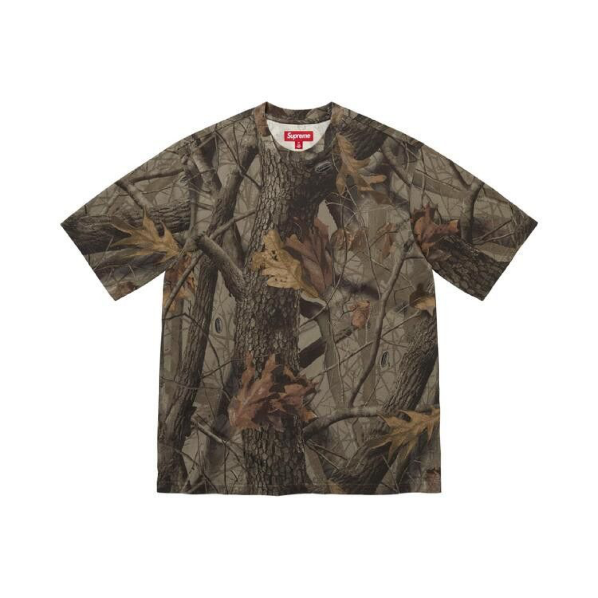Supreme Rhinestone Script S/S Top Realtree Camo