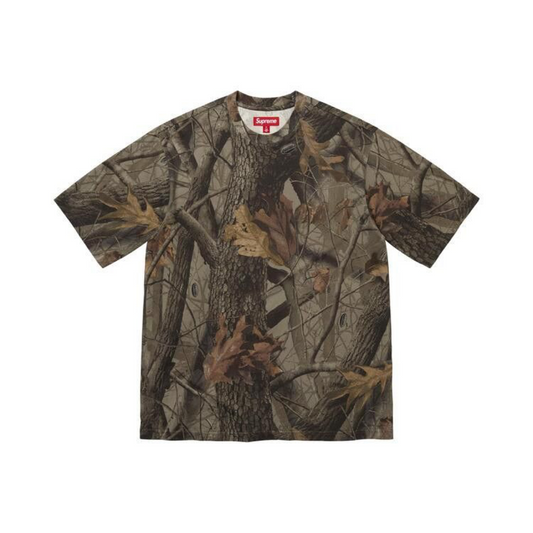 Supreme Rhinestone Script S/S Top Realtree Camo