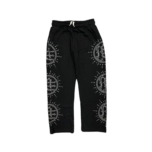 Mixed Emotion Black Eclipse Rhinestone Sweatpants