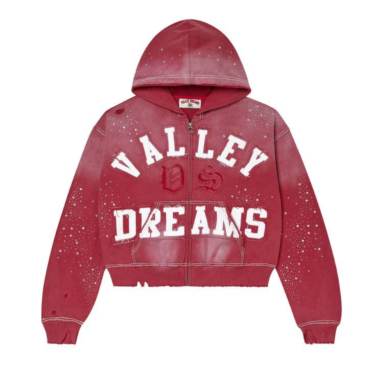 Vale Forever Classico Zip Up Hoodie 'Ruby'