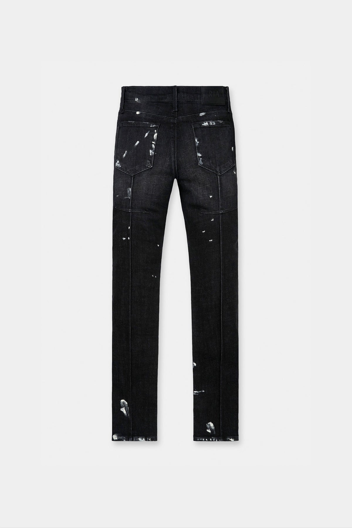 RTA Clayton Distressed Charcoal Paint Jean Black