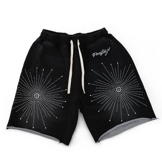 Prestige Black Star Rhinestone Shorts