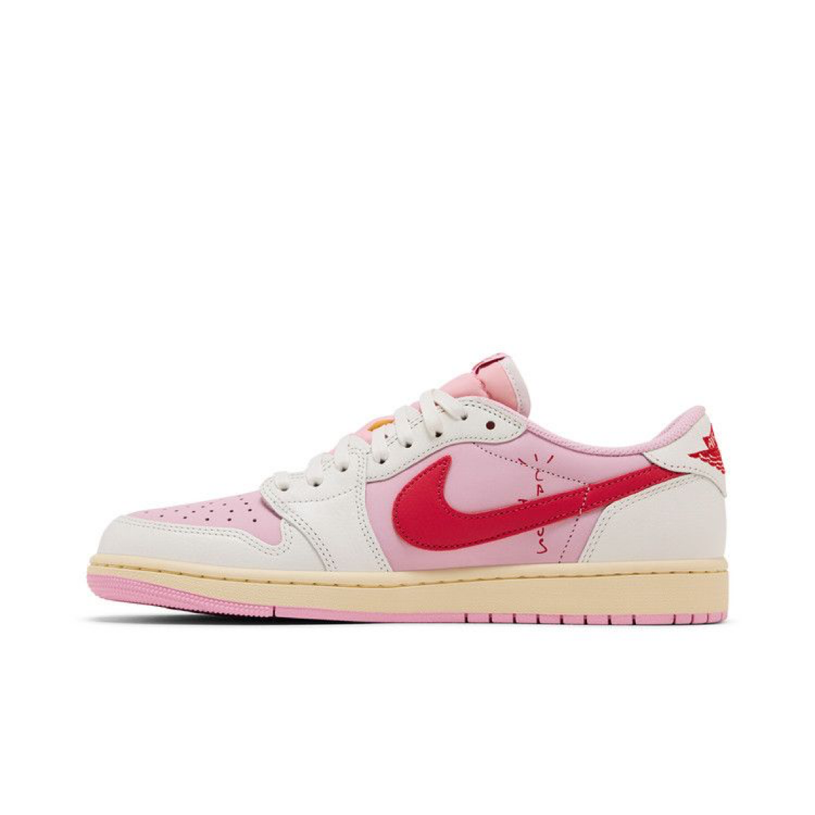 Jordan 1 Low X Travis Scott Sail Tropical Pink