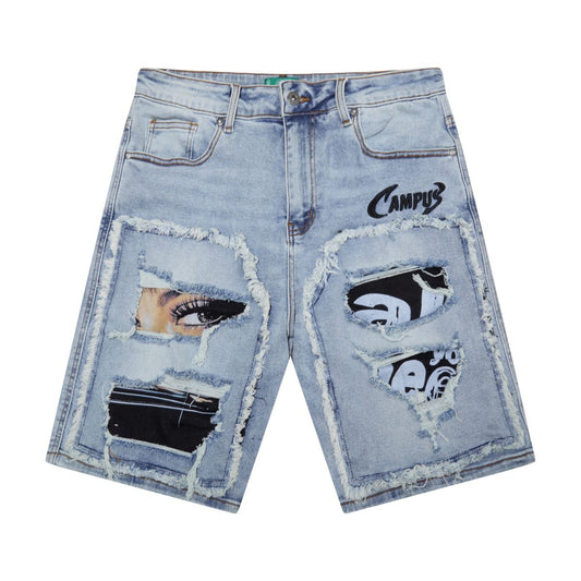Campus Goods Mirage Denim Jorts (Light Blue)