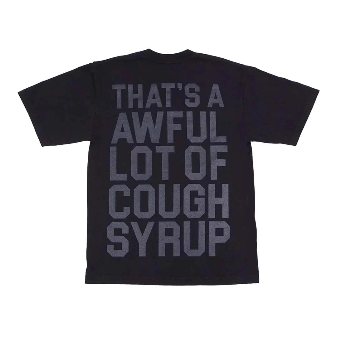 ALOCS Black Tonal Spell Out Tee