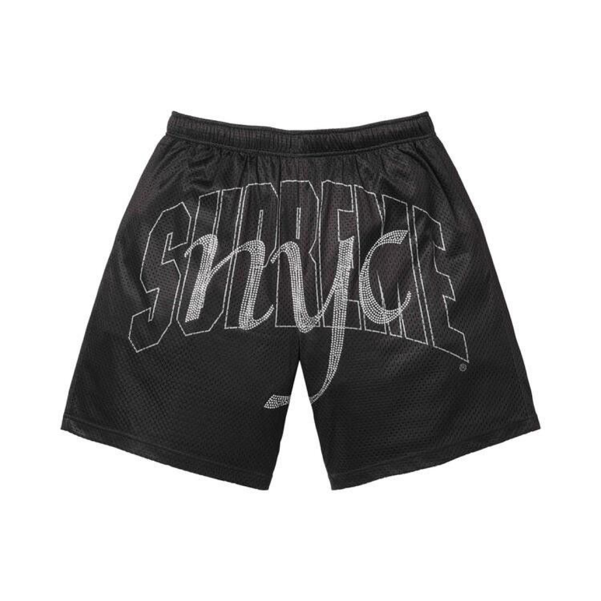 Supreme Rhinestone Mesh Short Black