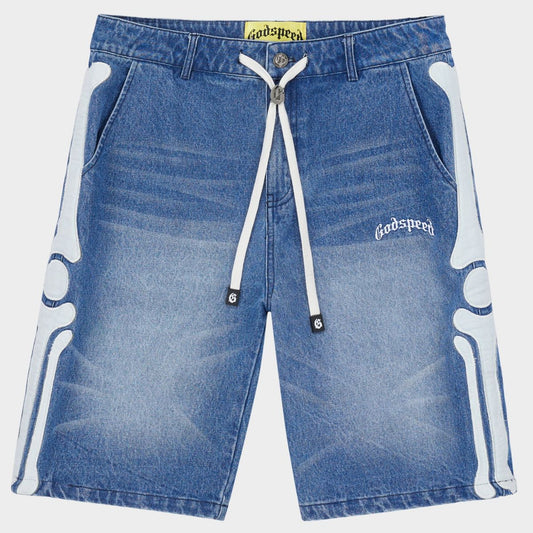 Godspeed Fémur Denim Shorts Blue
