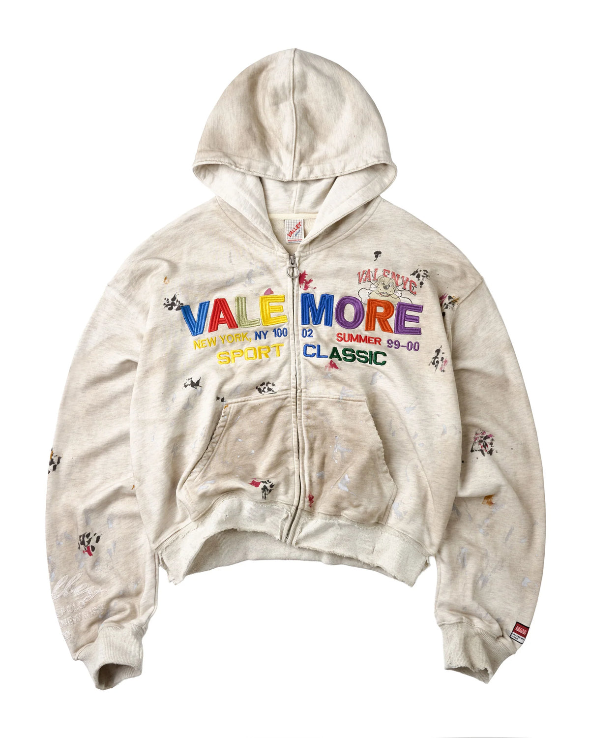 Vale Forever Sunday Zip Up Hoodie White