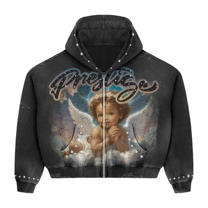 Prestige Angel Hoodie Black/Blue "Black"