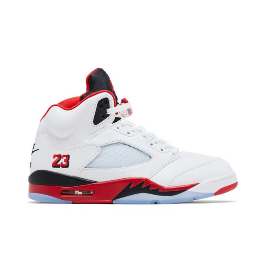 Jordan 5 Fire Red Black Tongue