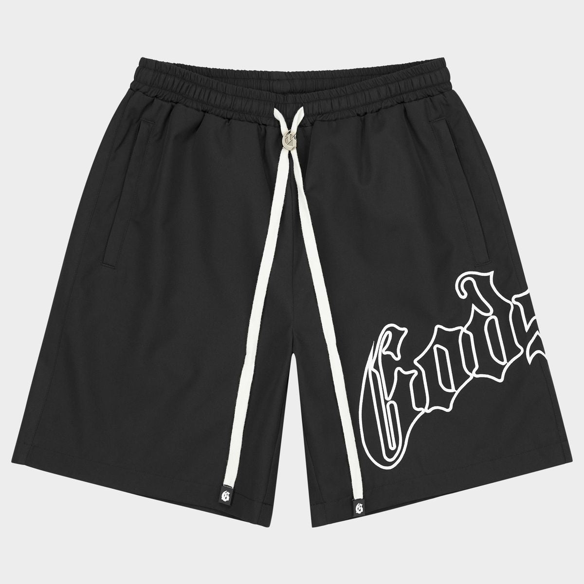 Godspeed OG Logo Nylon Shorts Black/White