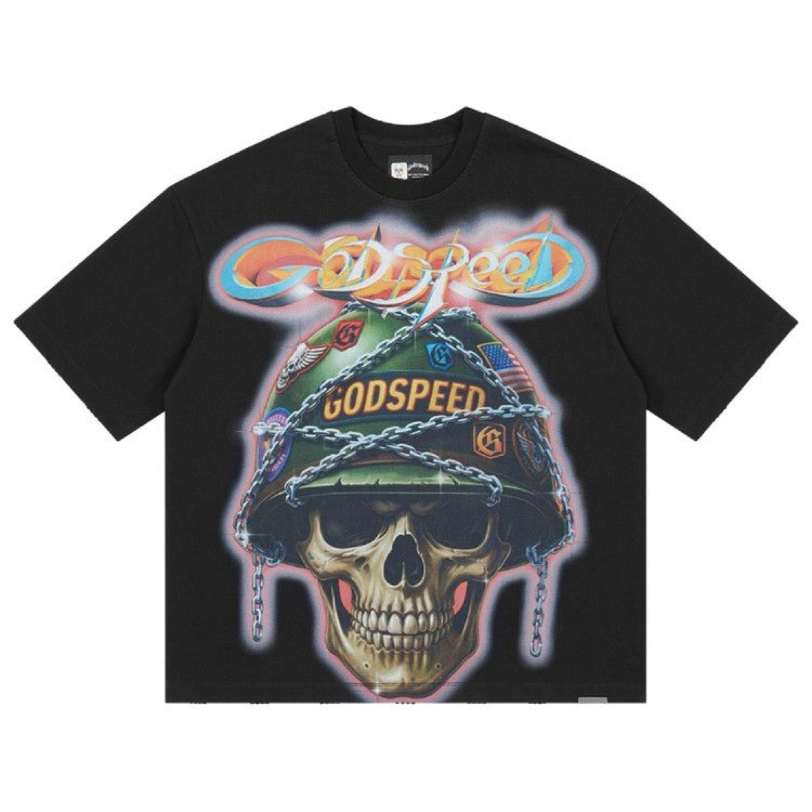 Godspeed Badges Of Honor T-Shirt Black Wash