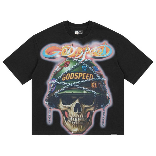 Godspeed Badges Of Honor T-Shirt Black Wash