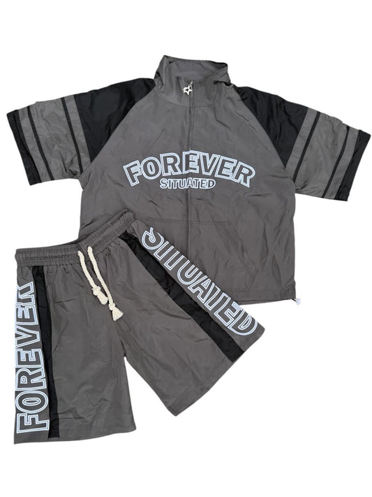 FS Track Short Set Grey