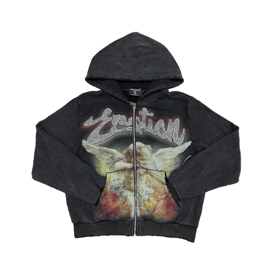 Mixed Emotion Acid Rhinestone Hoodie