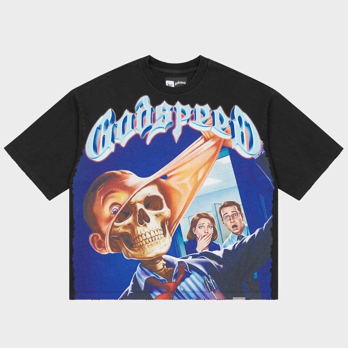 Godspeed Mask Off T-shirt (Black Wash)