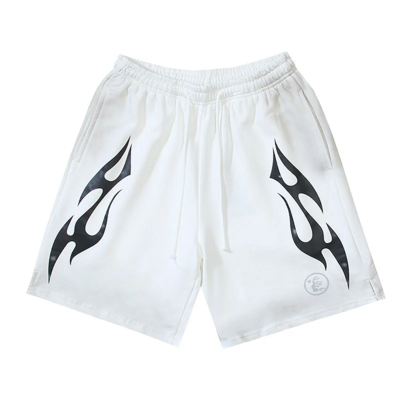 Hellstar Flame Shorts White/Black