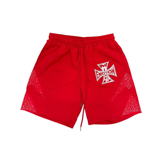 Mixed Emotion Red Classic Nylon Short