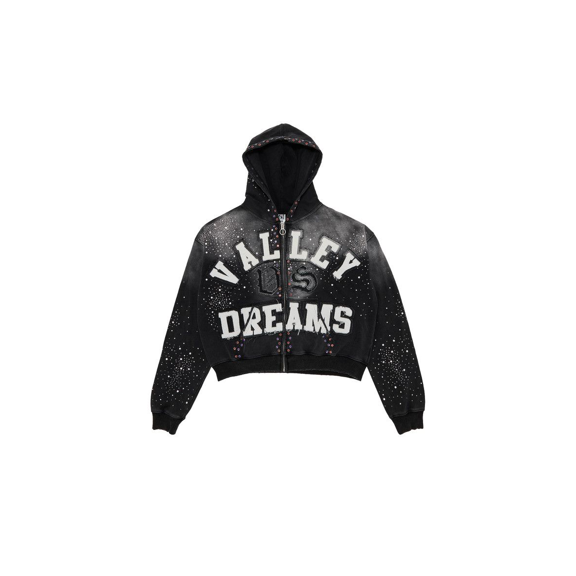 Vale Forever Classico Zip Up Hoodie Black