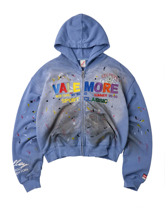Vale Forever Sunday Zip Up Hoodie Blue