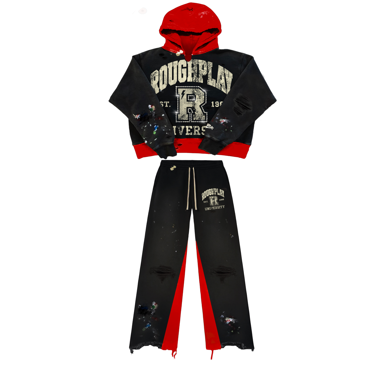 Roughplay Two Tone Track Set Black/Red