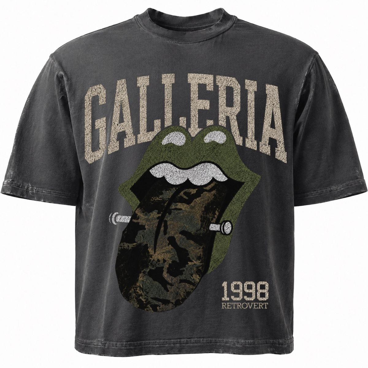 Retrovert Galleria Camo Tongue T-Shirt