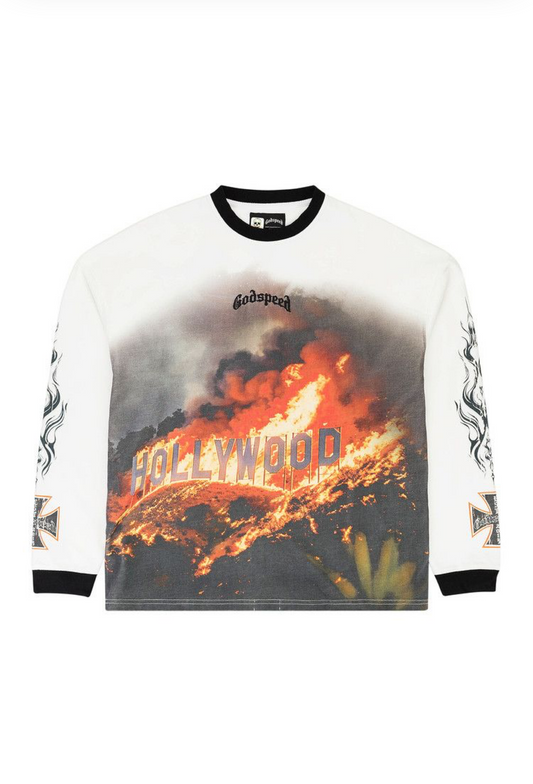 Godspeed Hollywood Inferno L/S T-shirt White