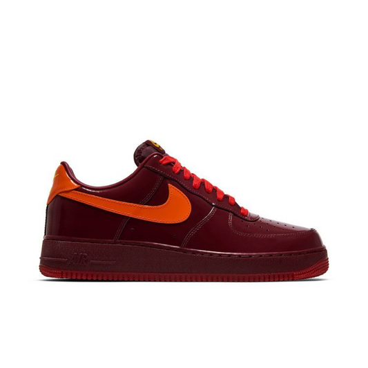Nike Air Force 1 Low Patent Leather Dark Team Red Safety Orange