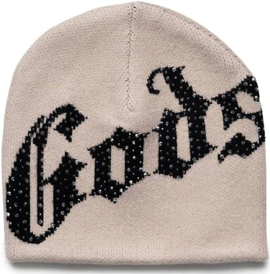 Godspeed OG Logo Studded Beanie Bone/Black