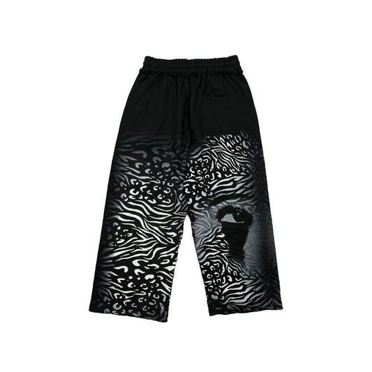 Mixed Emotion Black Striped Sweatpants
